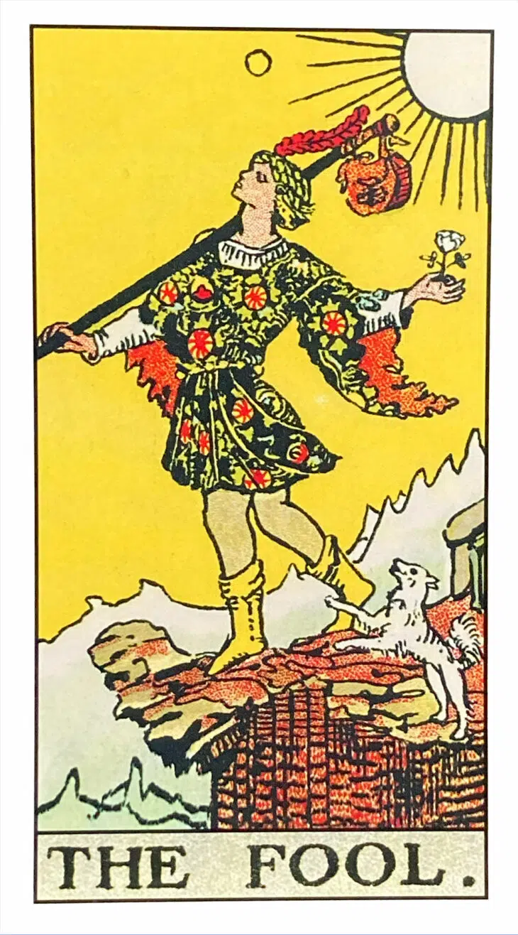 The Fool (0) Rider Waite Smith Tarot