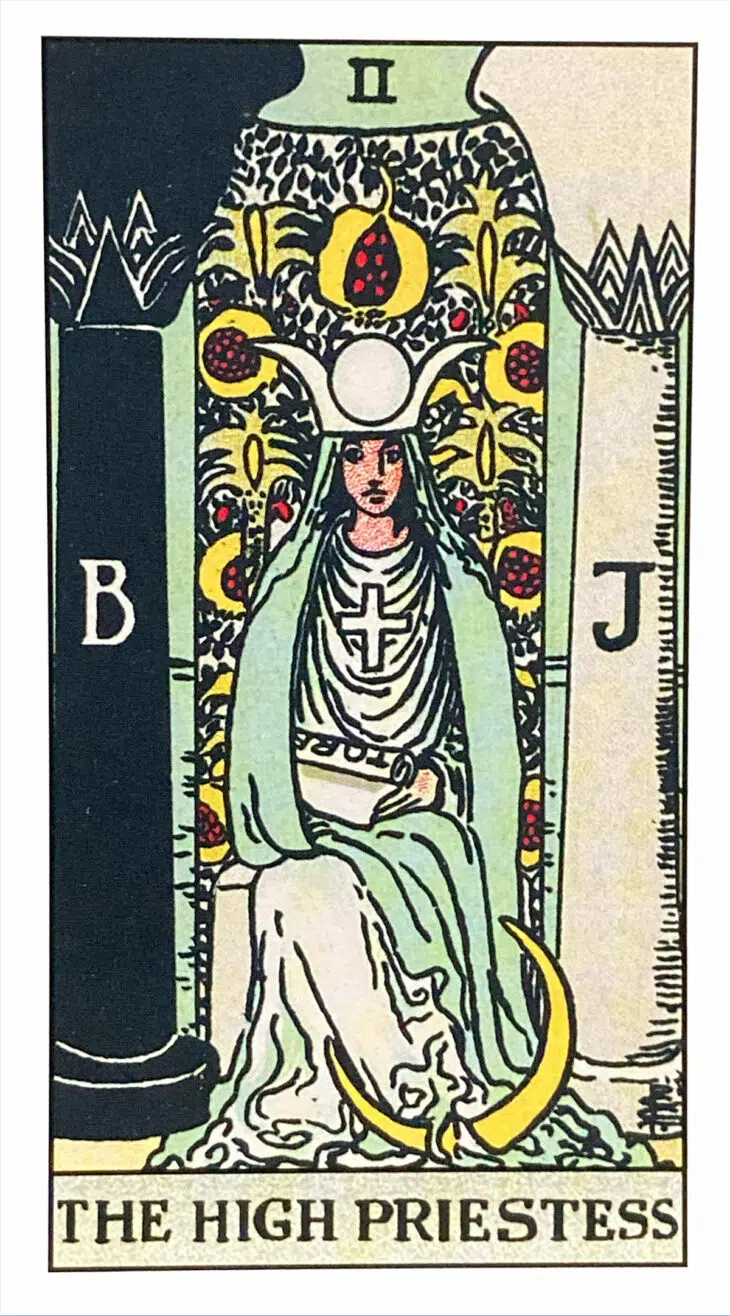 The High Priestess (II) Rider Waite Smith Tarot