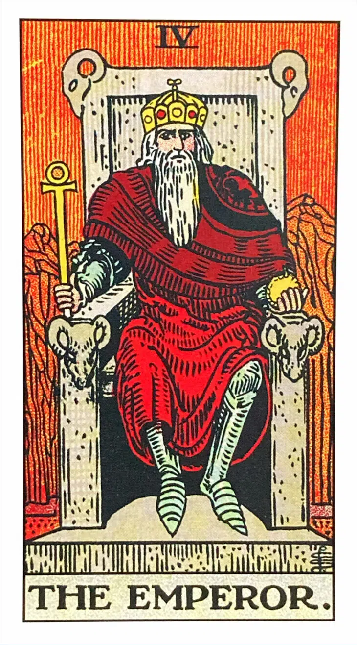 The Emperor (IV) Rider Waite Smith Tarot