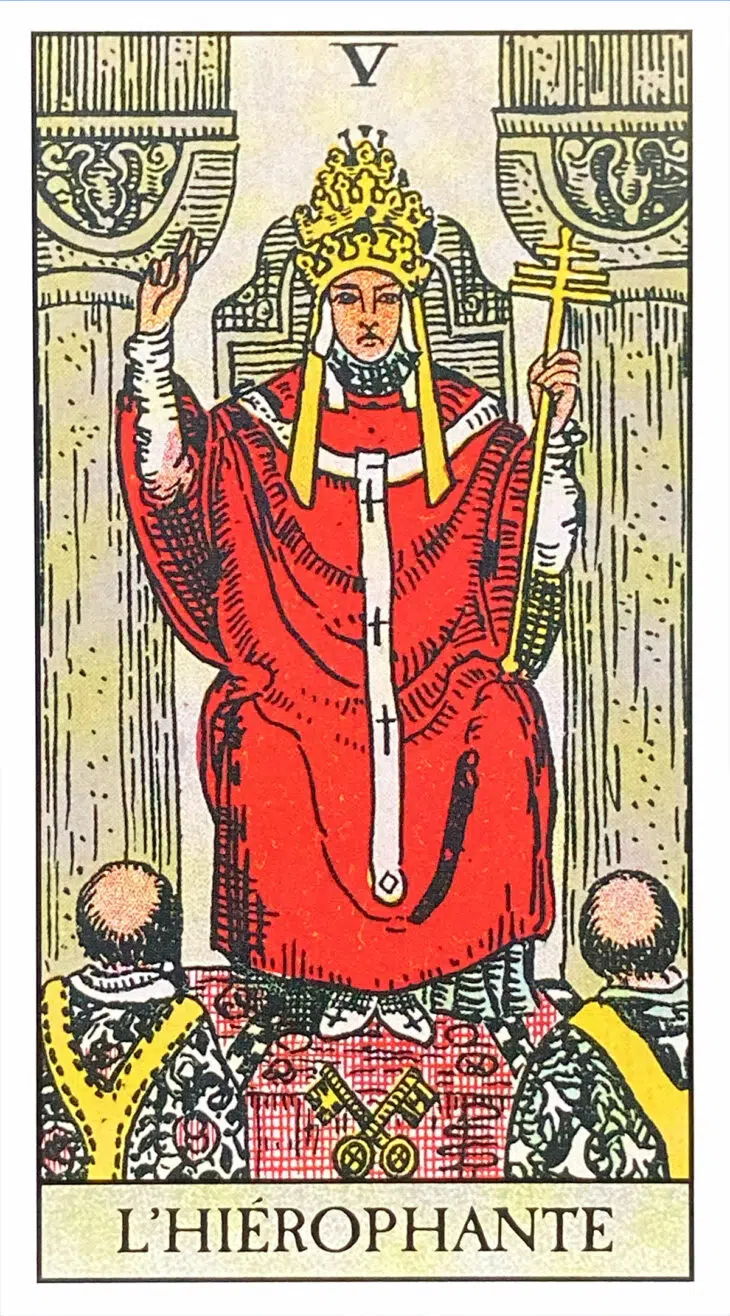 L'Hiérophante (V) Tarot Rider Waite Smith