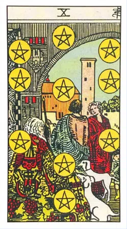 Ten of Pentacles - Rider Waite Smith Tarot