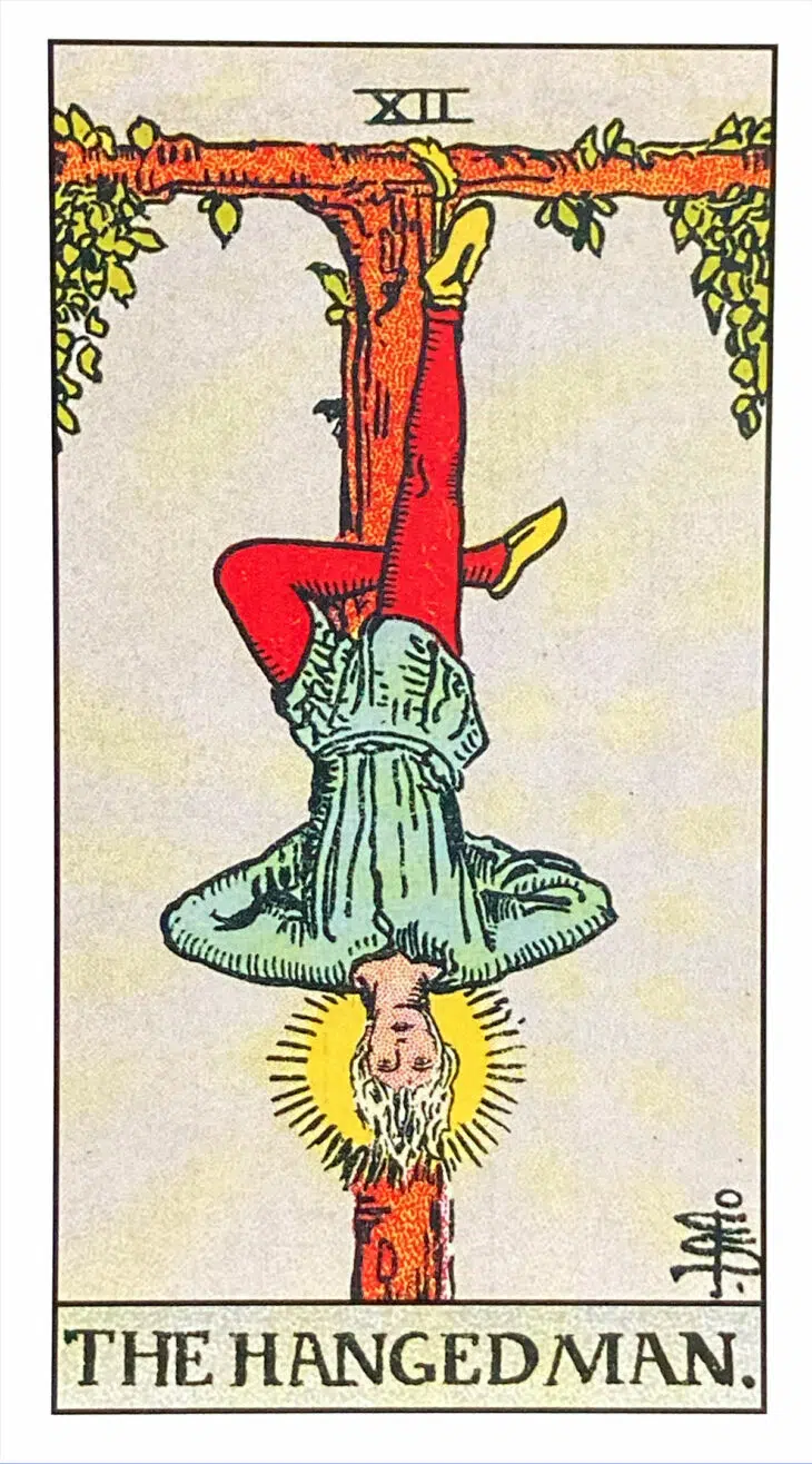 The Hanged Man (XII) Rider Waite Smith Tarot