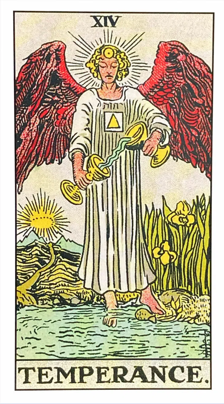 Temperance (XIV) Rider Waite Smith Tarot