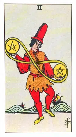 Two of Pentacles - Rider Waite Smith Tarot