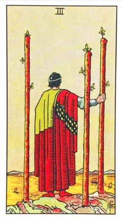 Three of Wands - Rider Waite Smith Tarot