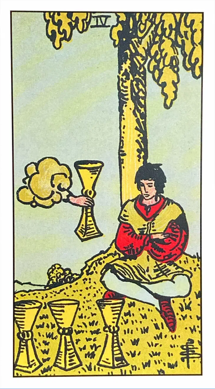 Four of Cups - Rider Waite Smith Tarot