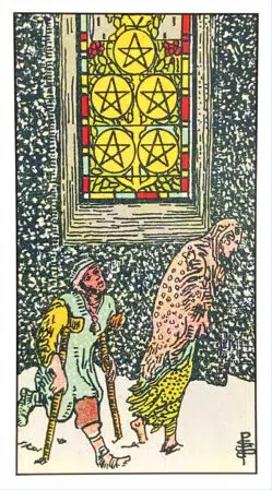 Five of Pentacles - Rider Waite Smith Tarot