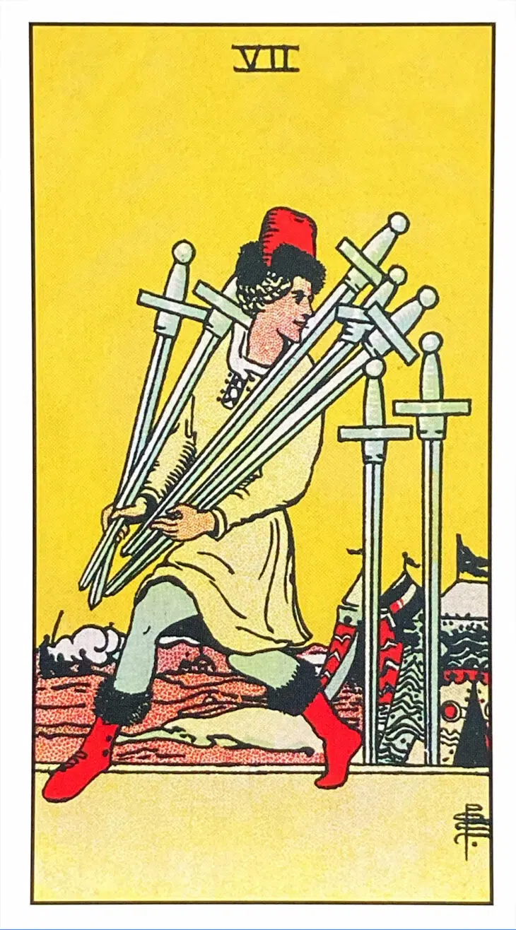 Seven of Swords - Rider Waite Smith Tarot