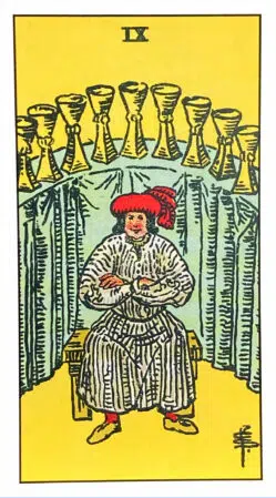 Nine of Cups - Rider Waite Smith Tarot