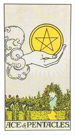 Ace of Pentacles - Rider Waite Smith Tarot
