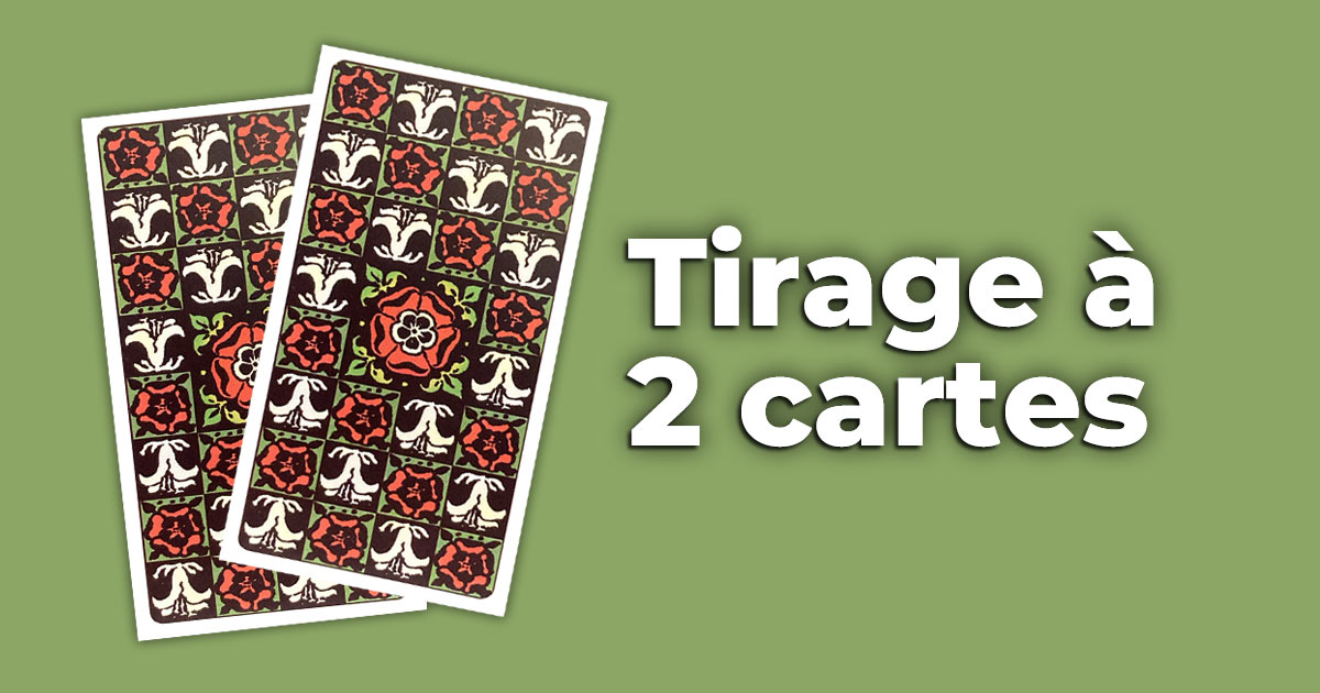 Faire un tirage à 2 cartes avec le tarot Rider Waite