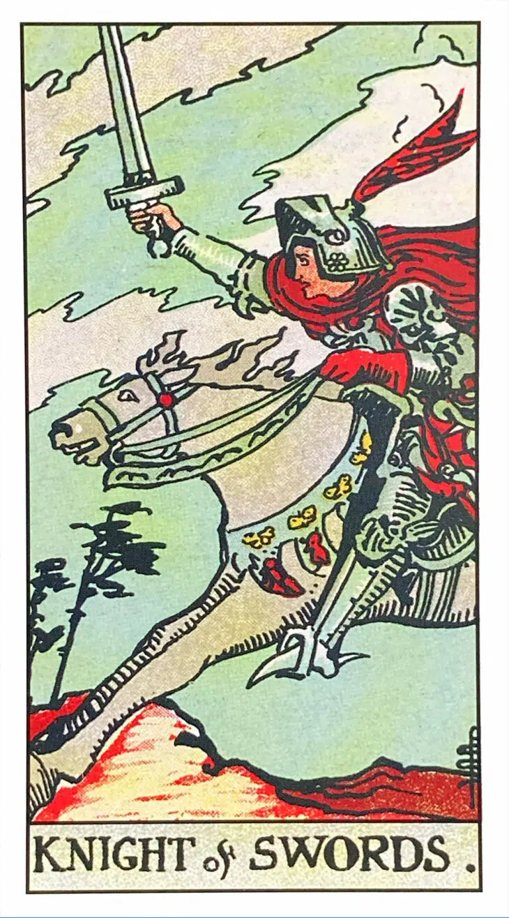 Knight of Swords - Rider Waite Smith Tarot
