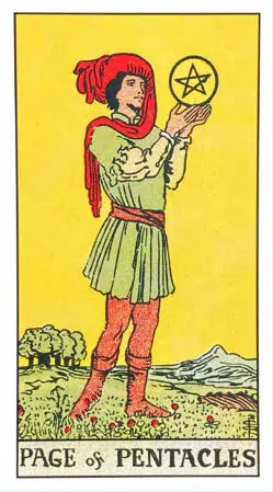 Page of Pentacles - Rider Waite Smith Tarot